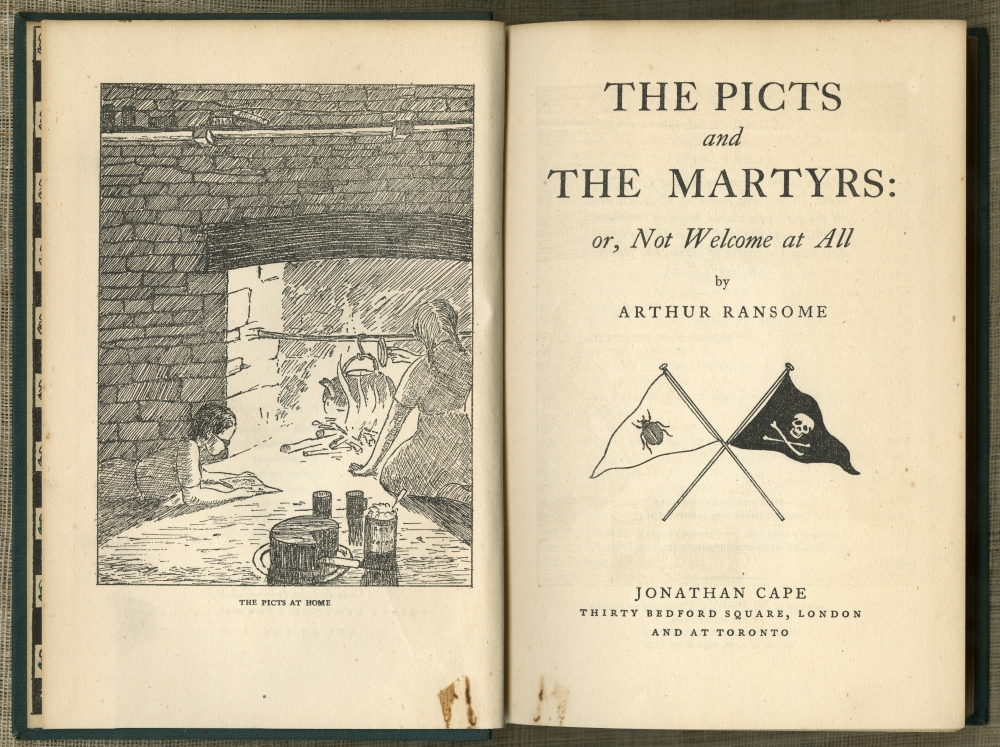 『スカラブ号の夏休み（THE PICTS AND THE MARTYRS）』の口絵と扉